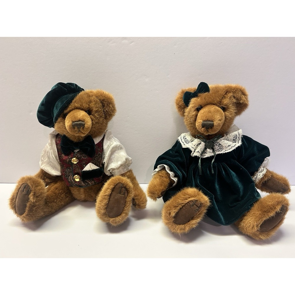Vintage‎ House Of Lloyd Bearnard & Beatice Teddy Bears Set of 2 Renaissance